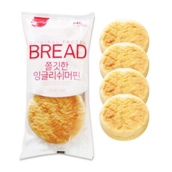 SPC삼립 쫄깃한 잉글리쉬 머핀 240g (4개)_이미지