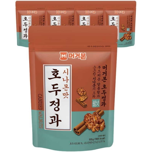 머거본 호두정과 시나몬맛 150g (5개)