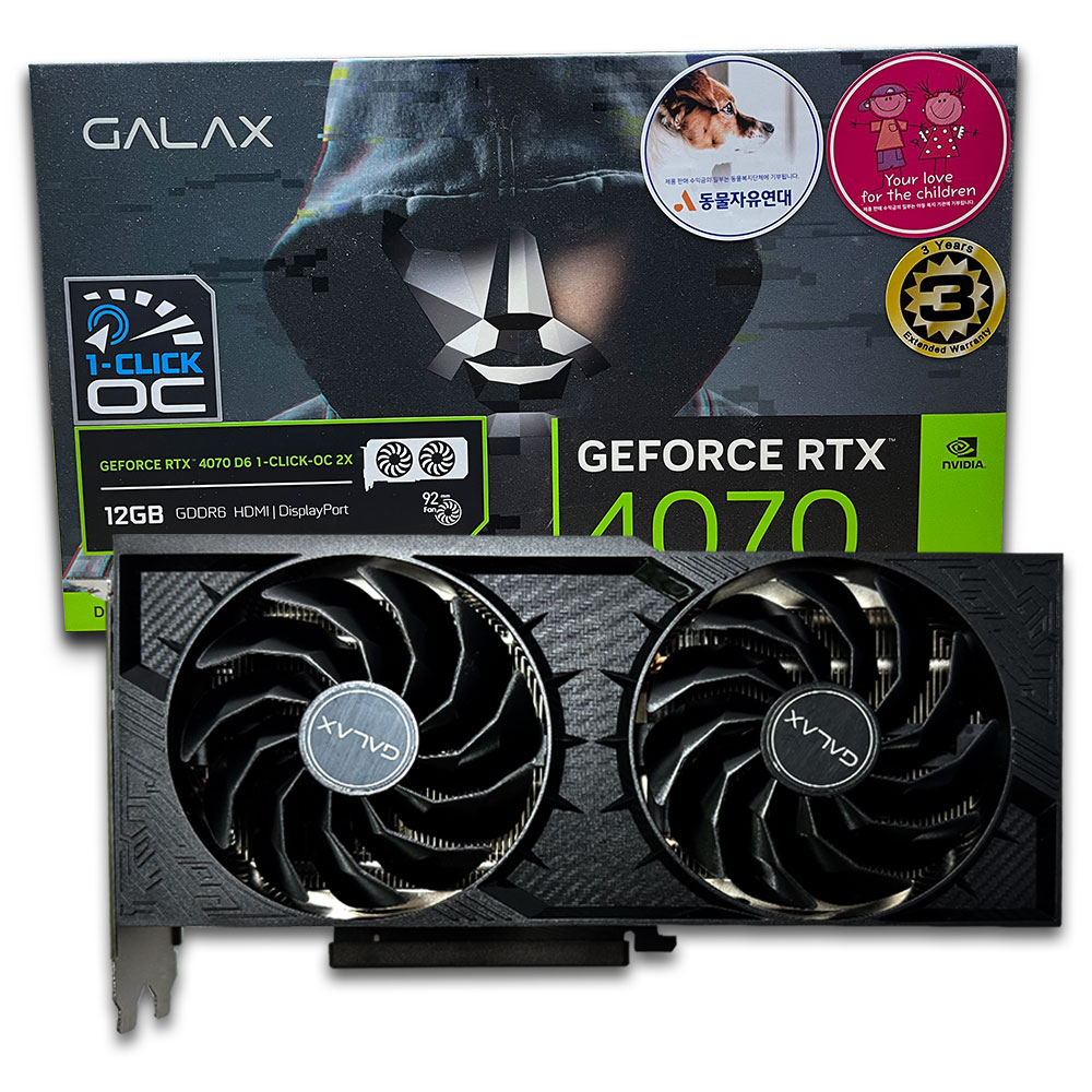 갤럭시 GALAX 지포스 RTX 4070 2X D6 12GB