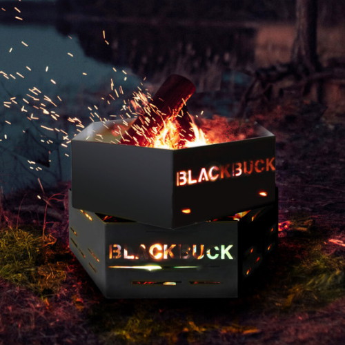 BUCK703 불멍 캠핑 화로대 육각 2단 분리형_이미지