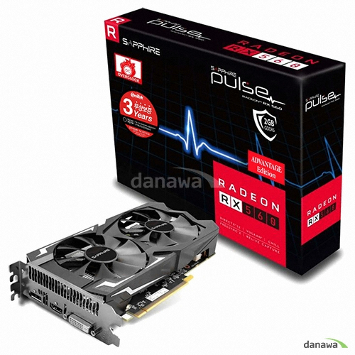 SAPPHIRE 라데온 RX 560 14CU PULSE Advantage Edition D5 2GB Dual_이미지