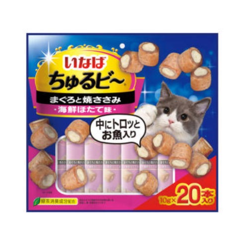 캣 츄르비 참치&구운닭가슴살&가리비&해산물 QSC-283 200g (10g x 20p)
