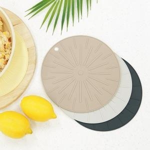 가쯔 실리콘 인덕션 보호매트 스크래치방지 냄비받침 2개_이미지