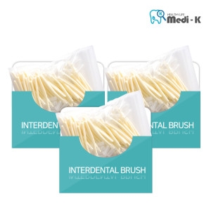 메디케이 국산 <b>치간</b><b>칫솔</b> L형 50p SS 0.8mm 3 총 150p