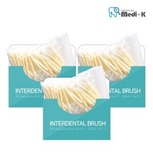 메디케이 국산 <b>치간</b><b>칫솔</b> L형 50p SS 0.8mm 3 총 150p