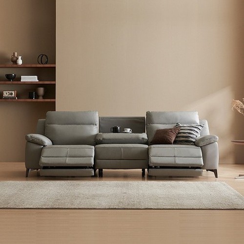 한샘 MVME 프라임 노블 홈바형 천연가죽 리클라이너 4인용