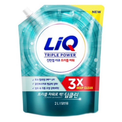 애경 리큐 진한겔 딥클린 트리플파워 일반용 리필 2L