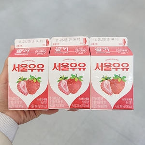서울우유 딸기우유 200ml (9개)_이미지