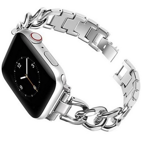 루아러블 애플워치 체인 브레이슬릿 메탈 스트랩 (42mm/44mm/45mm/49mm)_이미지