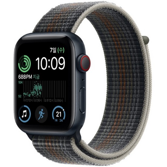 APPLE 워치 SE 2세대 44mm Cellular 미드나이트 알루미늄 (스포츠루프)