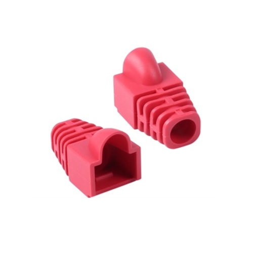 PLUG MASTER NM-SR007R CAT.6 AMP 통부트 7Ø/레드 (100개)_이미지