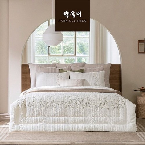 박술녀 초연 순면 도톰 겨울 차렵 침구 풀세트 (슈퍼싱글 SS)_이미지