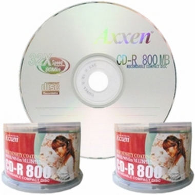 Axxen CD-R 800MB 32x 케익 100장 이수영SP_이미지