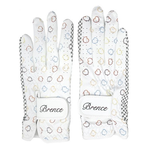 브렌스 파크골프 하트패턴 합피 여성용 장갑 양손 (2개)_이미지
