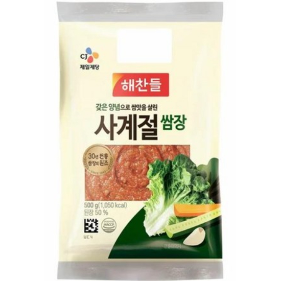 해찬들 사계절 쌈장 500g (리필)이미지입니다. 누르면 해당 게시물로 새창이동합니다.