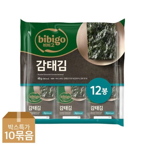 CJ제일제당 비비고 감태김 4g (120개)