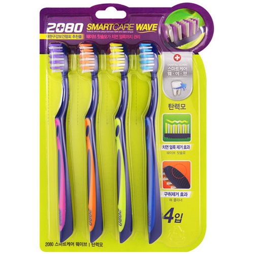 2080 덴탈크리닉 스마트케어 웨이브 칫솔 (20개)_이미지