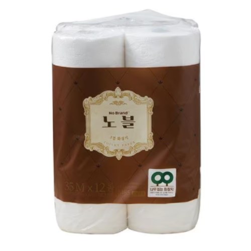 노브랜드 노블 3겹 화장지 35m (12롤) (5팩)_이미지