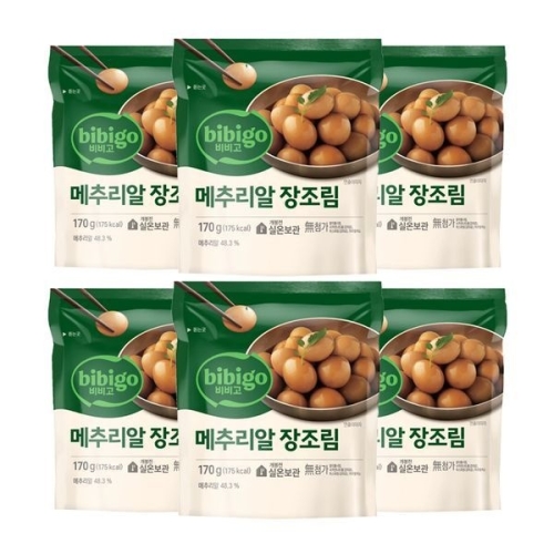 CJ제일제당 비비고 메추리알 장조림 170g (6개)