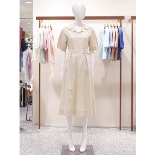 리스트 벨티드 스티치 칼라 원피스 TWWOPO60030