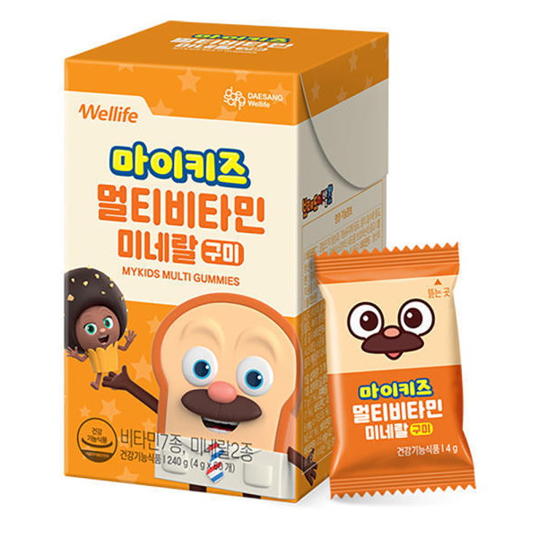 마이키즈 멀티비타민 미네랄 60구미