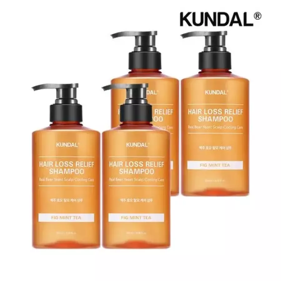 쿤달 맥주효모 탈모 샴푸 피그민트티 500ml (4개)_이미지