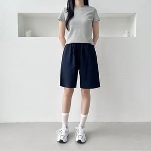 오노마 밀레어 허리밴딩 인견 반바지 SD-250613/허리밴딩/뒷포켓/와이드/9부/긴바지