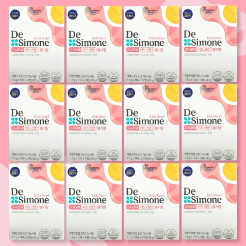 헥토헬스케어 드시모네 키즈 스텝1 딸기향 1.5g 30포 (12개)