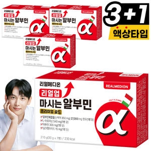 리얼메디온 리얼업 마시는 알부민 프리미엄 골드 30g 7병 (4개)
