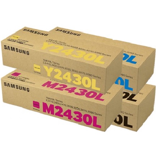 삼성전자 정품 CLT-K2430L, CLT-C2430L, CLT-M2430L, CLT-Y2430L 4색 세트 (사업자 전용)