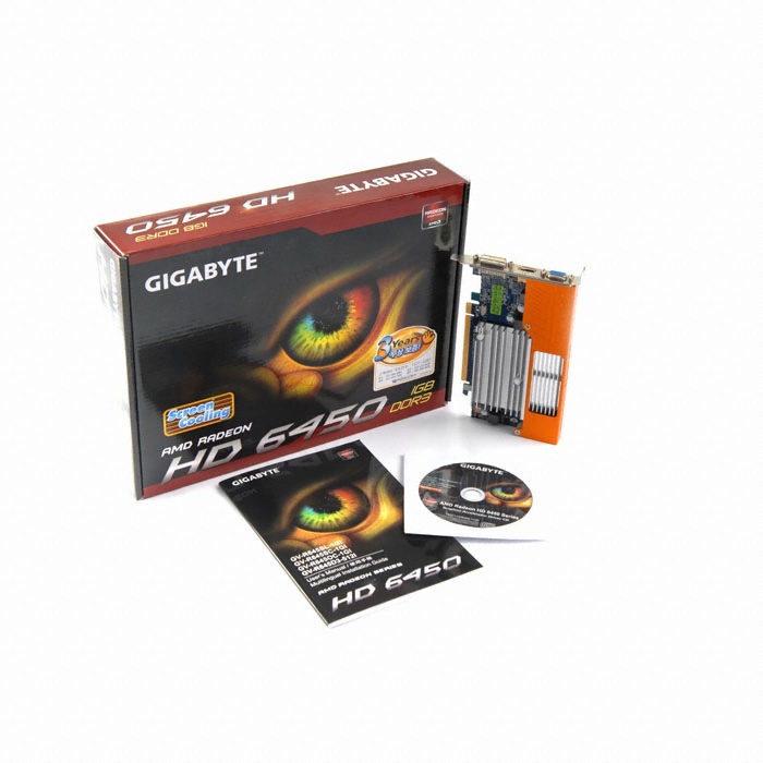 GIGABYTE �󵥿� HD 6450 UD2 D3 1GB Screen-Cooling