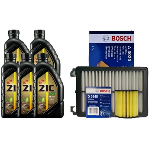 제로 X9 0W20 5L + 보쉬필터 기아 K5 DL3 2.0 LPG