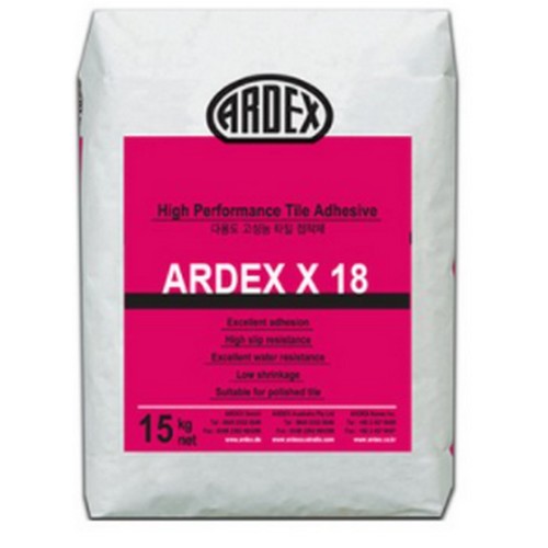 아덱스 대형타일 접착제 X18 15kg이미지입니다. 누르면 해당 게시물로 새창이동합니다.