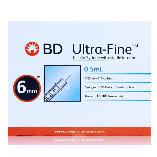 벡톤디킨슨 BD 울트라파인2 인슐린주사기 31G 6mm 0.5ml
