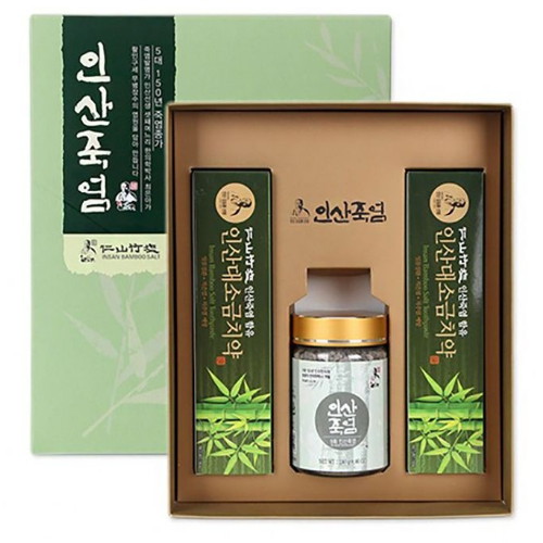 인산대 소금 치약 160g x 2개 + 죽염 고체 240g x 1개