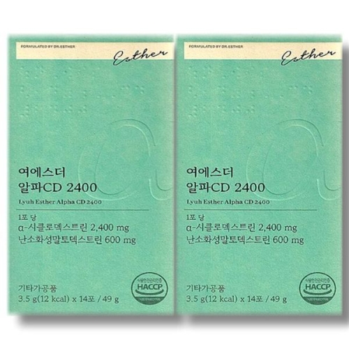 에스더포뮬러 여에스더 여에스더 알파CD 2400 14포 (2개)_이미지