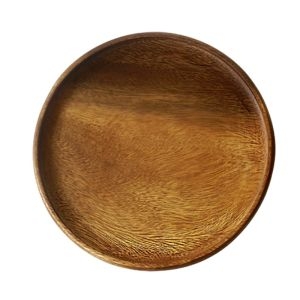아카시아 원목 원형 2호 쟁반 우드 24cm 1P 트레이 플로팅 나무 빵 카페 브런치 접시