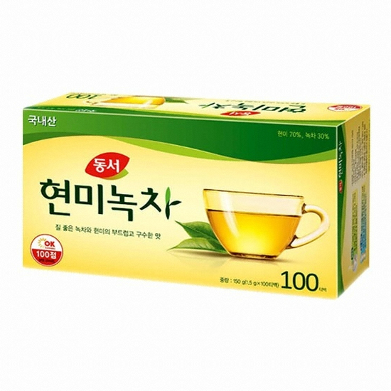 동서식품 동서 현미녹차 100T