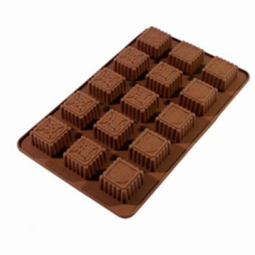 이홈베이킹 ㅤ실리콘몰드 사각복 15구_이미지