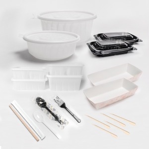 해피팩 포장 배달 용기 일회용 음식 반찬 식기구 소량 모음전_이미지