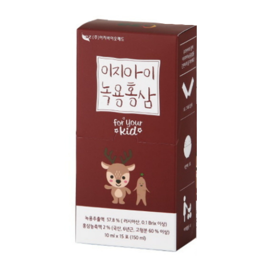 이지바이오메드 이지아이 녹용홍삼 10ml 15포 (1개)