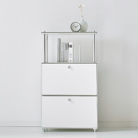 클레르 미드센츄리 2단 서랍장 600