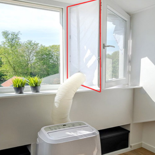 플러스비 이동식 에어컨 자바라 창문 칸막이 여닫이문 (5.6m)