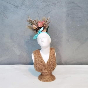 모리아트 모던피규어  패션 반다나 니오베 소형 미니 석고상화분 20cm+리본