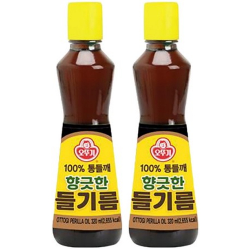 오뚜기 향긋한 들기름 320ml (2개)