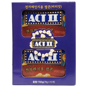  액트2 전자렌지용 팝콘 780g 버터맛