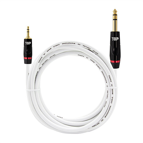 탑라인에이치디 HDTOP 3.5 to 5.5 스테레오 화이트 케이블 (20m, HT-TP729)