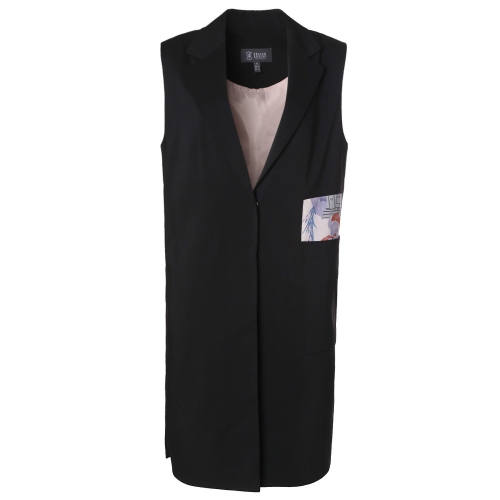 펠리체조수니 그래픽 패치 정장 베스트 FMSV129_이미지