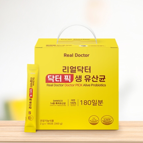 뉴팜 리얼닥터 닥터픽 생유산균 180포 (1개)