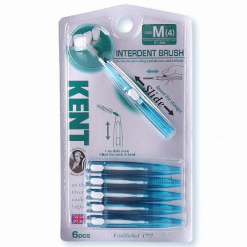 켄트 치간칫솔 M 1.2mm 6개 (1팩(6개))_이미지